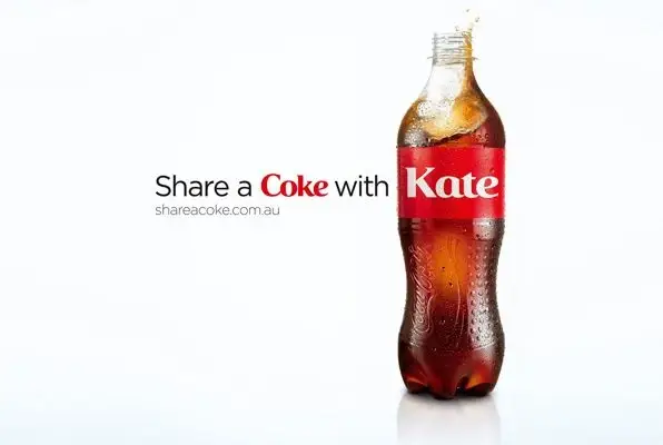 Banner da campanha da Coca Cola Share a Coke